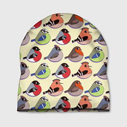 Шапка Веселые птички, цвет: 3D-принт