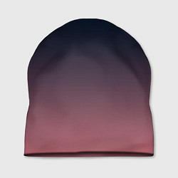 Шапка Тёмный градиент черничный в розовый, цвет: 3D-принт