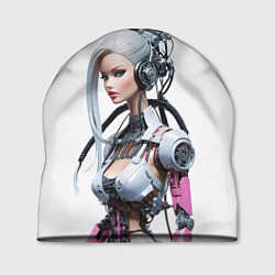 Шапка Cyber warrior Barbie - ai art fantasy, цвет: 3D-принт
