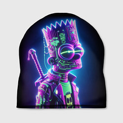 Шапка Bart Simpson cyber ninja - neon glow