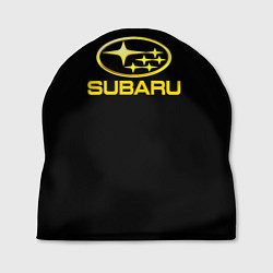 Шапка Subaru logo yellow, цвет: 3D-принт