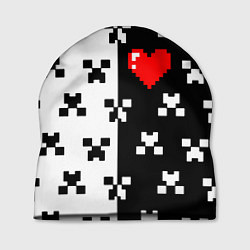 Шапка Minecraft pattern love