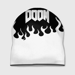 Шапка Doom fire white