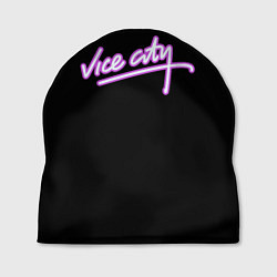 Шапка Vice city logo neon