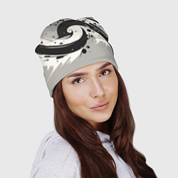 Шапка Инь-янь абстракция - нейроарт, цвет: 3D-принт — фото 2