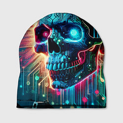 Шапка Cool cyber skull - neon glow