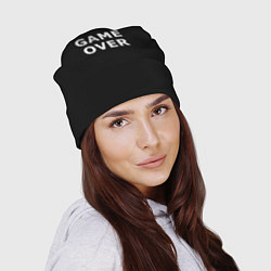 Шапка Game over white logo, цвет: 3D-принт — фото 2
