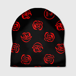 Шапка Twenty one pilots rose pattern