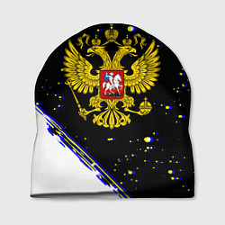 Шапка Россия герб краски и полосы, цвет: 3D-принт