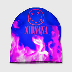 Шапка Nirvana neon flame