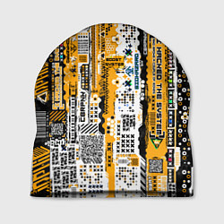 Шапка Cyberpunk pattern yellow