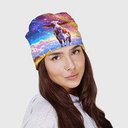 Шапка Коровка и звездное небо, цвет: 3D-принт — фото 2