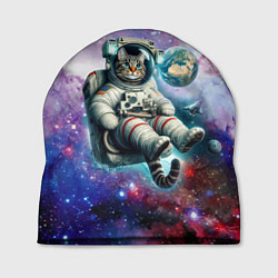 Шапка Brave cat in space - ai art