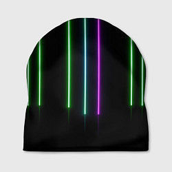 Шапка Neon stripes, цвет: 3D-принт