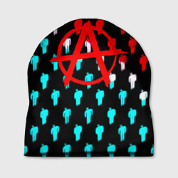 Шапка Анархия человечки паттерн, цвет: 3D-принт