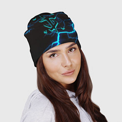 Шапка Doom молнии неоновые, цвет: 3D-принт — фото 2