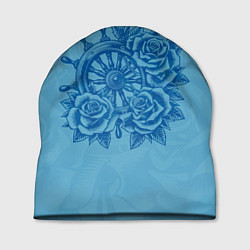 Шапка Штурвал и три розы, цвет: 3D-принт