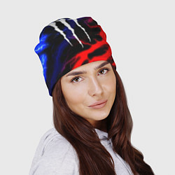 Шапка Monster energy молнии неон, цвет: 3D-принт — фото 2