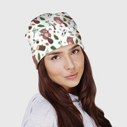 Шапка Бобер и полено, цвет: 3D-принт — фото 2