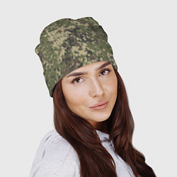 Шапка Камуфляж защитный пиксельный, цвет: 3D-принт — фото 2