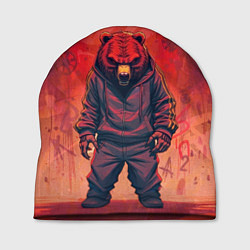 Шапка Мишка на спорте, цвет: 3D-принт