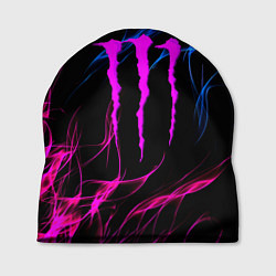 Шапка Monster energy неоновое пламя, цвет: 3D-принт