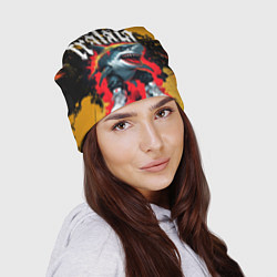 Шапка Тралалера Тралала брейнрот мем - Акула в кроссовка, цвет: 3D-принт — фото 2