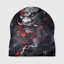Шапка Японский дракон в дыму, цвет: 3D-принт