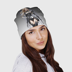 Шапка Cyber sexy Barbie - fantasy cyberpunk ai art, цвет: 3D-принт — фото 2