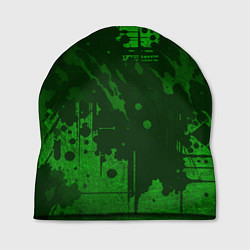 Шапка Абстракция - dark green spot, цвет: 3D-принт