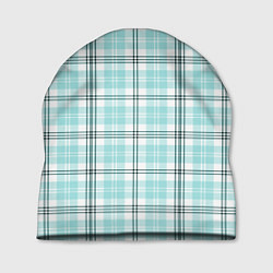 Шапка Checkered light blue