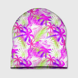 Шапка Palm tree pink, цвет: 3D-принт