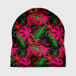 Шапка Palm red pink