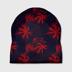 Шапка Palm black red, цвет: 3D-принт