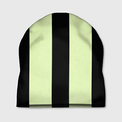 Шапка Color light green black line