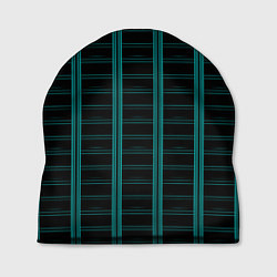 Шапка Color blue dark stripe, цвет: 3D-принт