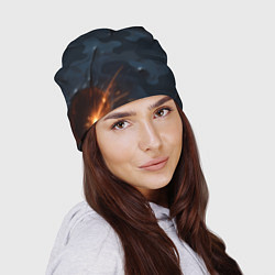 Шапка Камуфляжная текстура с дырами, цвет: 3D-принт — фото 2