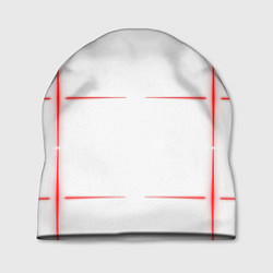Шапка Color white red stripes, цвет: 3D-принт