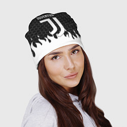 Шапка Juventus соты огонь, цвет: 3D-принт — фото 2