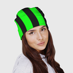 Шапка Color black green, цвет: 3D-принт — фото 2