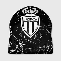 Шапка Монако белые штрихи красок, цвет: 3D-принт