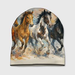 Шапка Кони бегут, цвет: 3D-принт