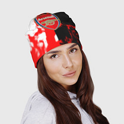 Шапка Арсенал огонь, цвет: 3D-принт — фото 2