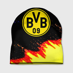 Шапка Borussia огненные и холодные краски, цвет: 3D-принт