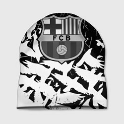 Шапка Barcelona черно белые птицы