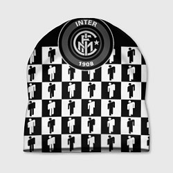 Шапка Inter люди спорт паттерн