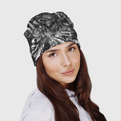 Шапка Cyber urban skull - ai art fantasy, цвет: 3D-принт — фото 2