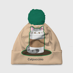 Шапка c помпоном Catpuccino
