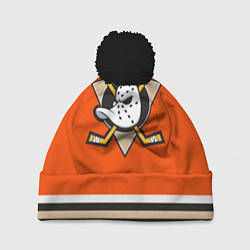 Шапка c помпоном Anaheim Ducks