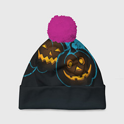 Шапка с помпоном Halloween3, цвет: 3D-малиновый